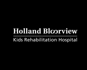 Holland Bloorview logo on black background