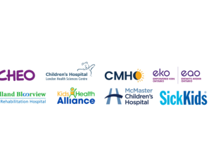 A series of logos representing the Children's Health Coalition along with CMHO, KHA and EKO.