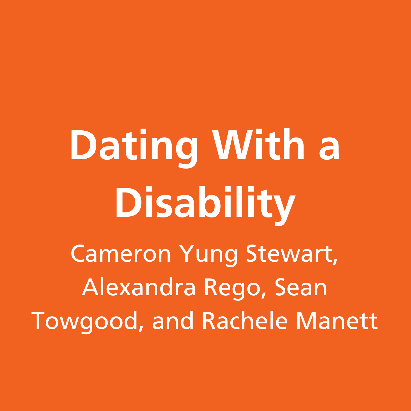 Dating with a disability block