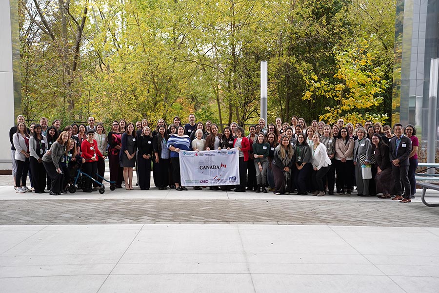 A big group of people in an outdoor setting
