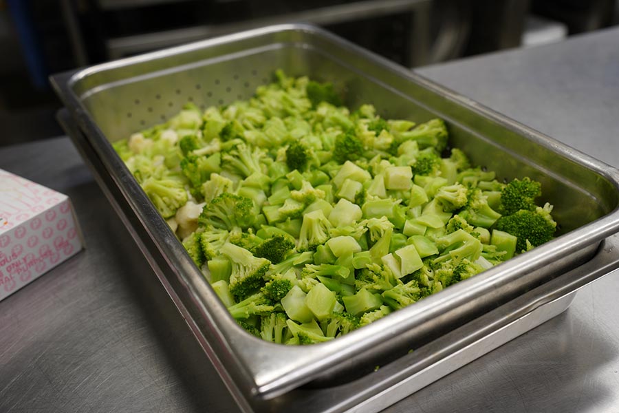 Some cooked vegetables