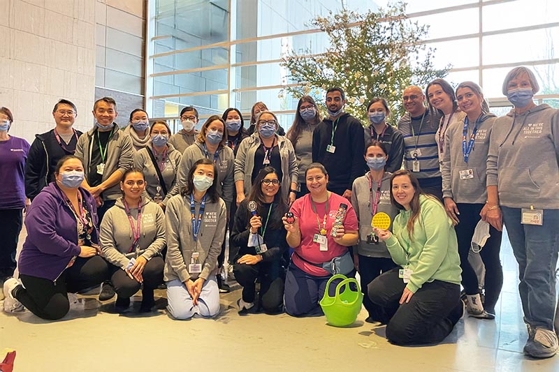 A group of people in an indoor setting