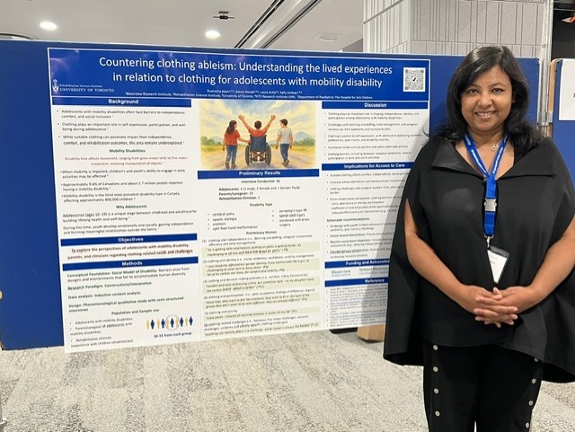 Rushmita Alam and her research poster