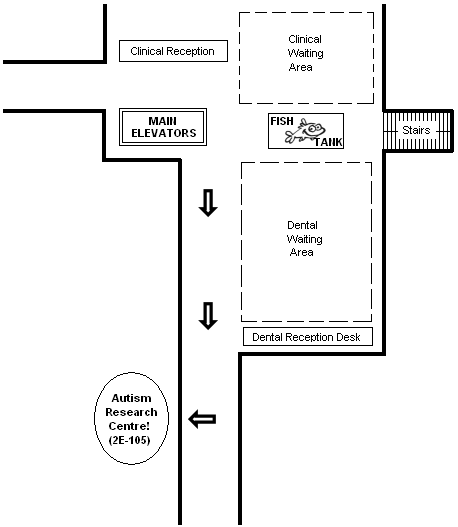 Map of second floor.