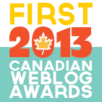 2013 Canadian Weblog Awards winner