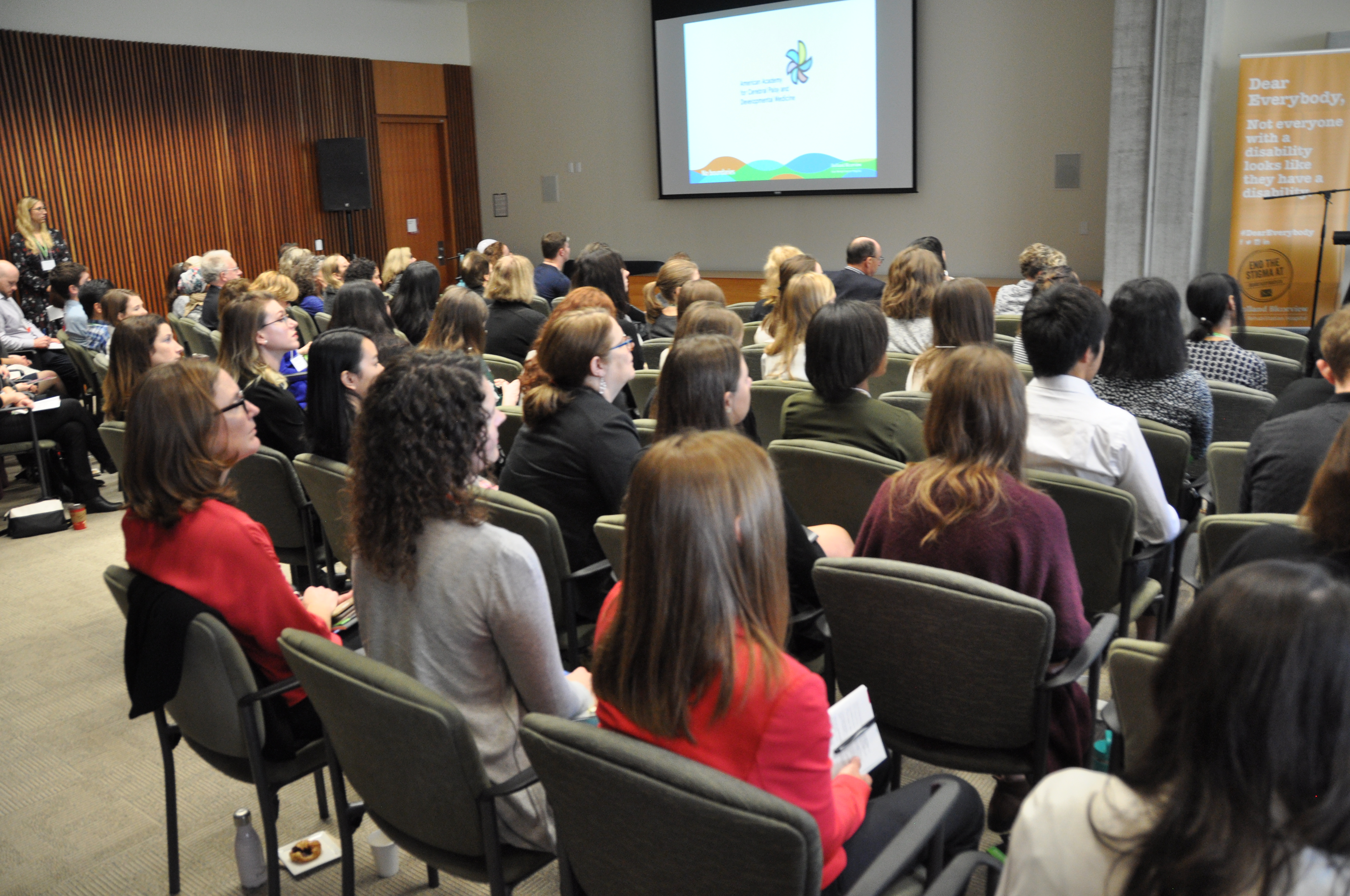Audience captivated by engaging research talks
