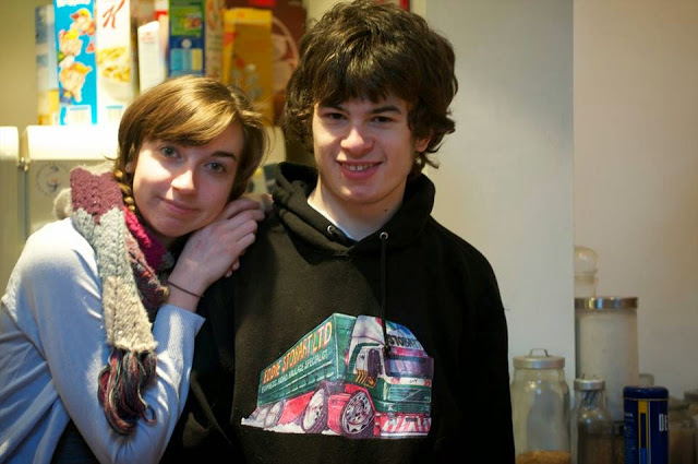 Connor with his sister Rosie