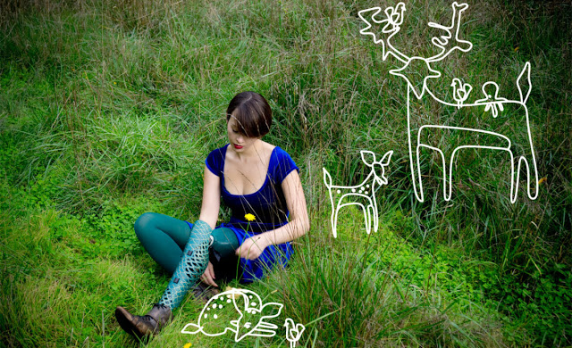 Person in a field wearing an Alleles Prosthetic Cover