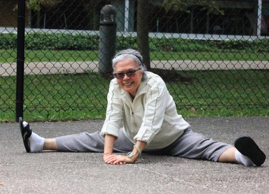 When Bay Luu isn't caring for her grandson, she's exercising