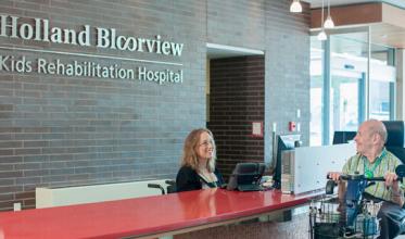 Main entrance welcome desk