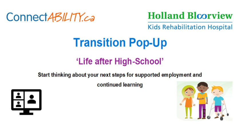 banner graphic for the transitions pop-up event