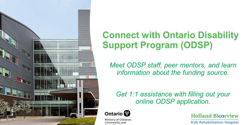 Connect with Ontario Disability Support Program (ODSP)