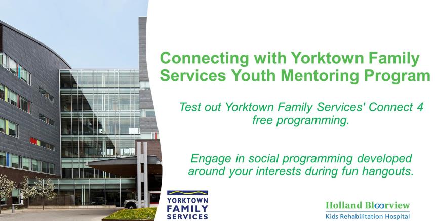 Yorktown Family Services – Connect 4 Youth Social Programming