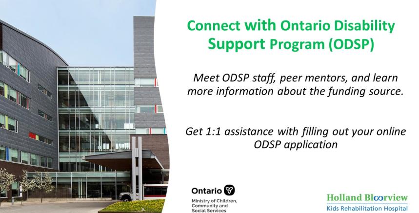 Meet ODSP staff, peer mentors, and learn more about this funding source. Get 1:1 assistance with filling out your online ODSP application.