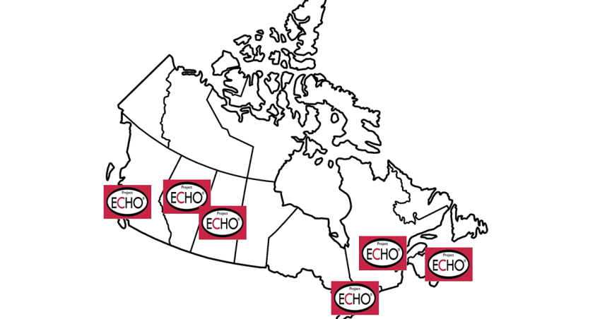 Canada map with ECHO offices