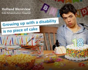 Growing up with a disability is no piece of cake