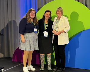 Group of women on stage