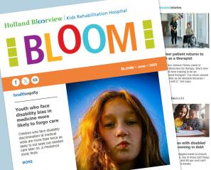 Collage of newsletter images and stories