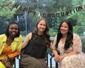 group of residents and fellows celebrating their graduation