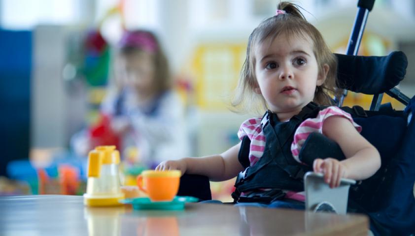 The playroom is available to children from birth to six years