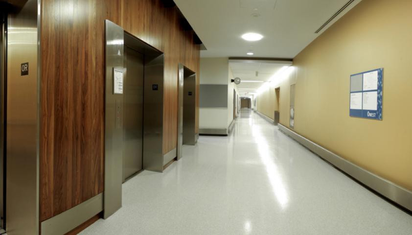 Activities of Daily Living is on level 0 - exit through rear doors at the end of the hall