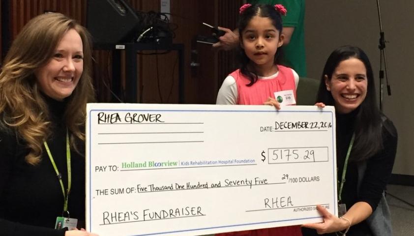 This fundraising rock star Rhea is our hero!