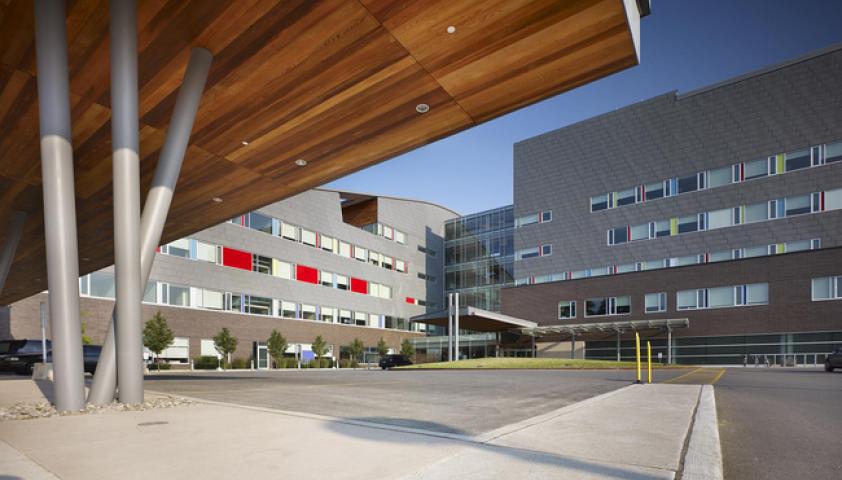 Drive up to the hospital - Holland Bloorview Kids Rehabilitation Hospital