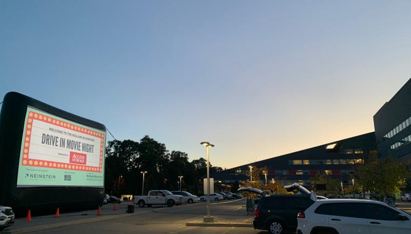 Drive-in movie at Holland Bloorview.