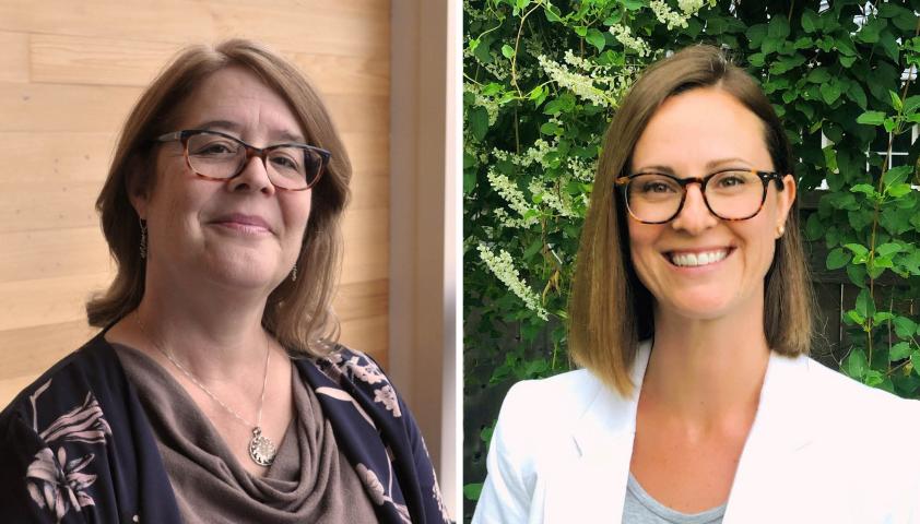 Dr. Jessica Brian, co-lead of Holland Bloorview's Autism Research Centre, and Natalie Rugajs, one of McMaster Children Hospital's infant parent specialists