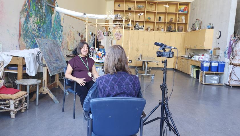 Katie Interviewing Shannon Crossman