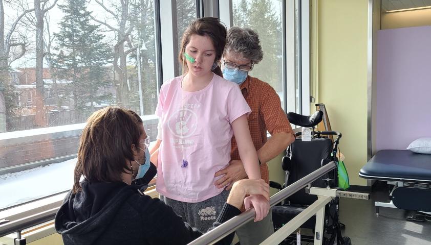 Katie in physiotherapy