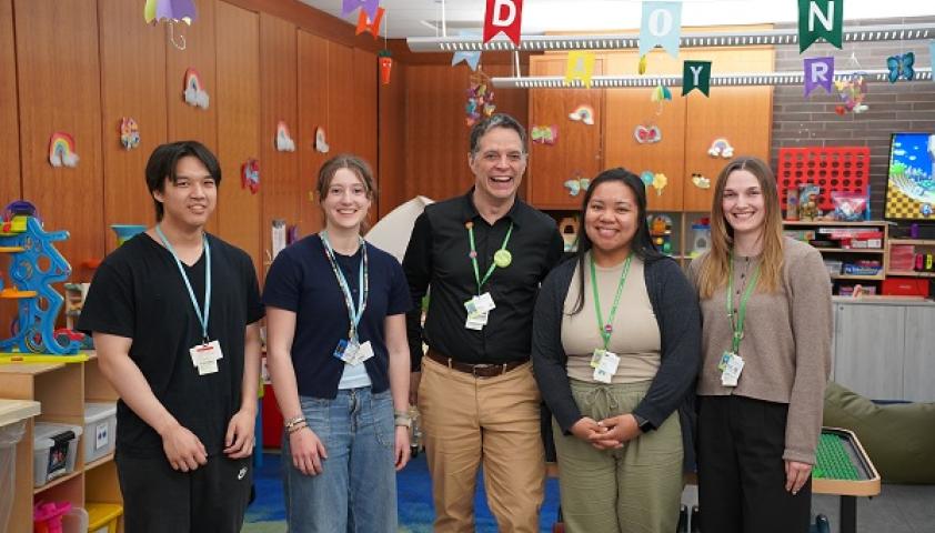 Bruce and volunteers