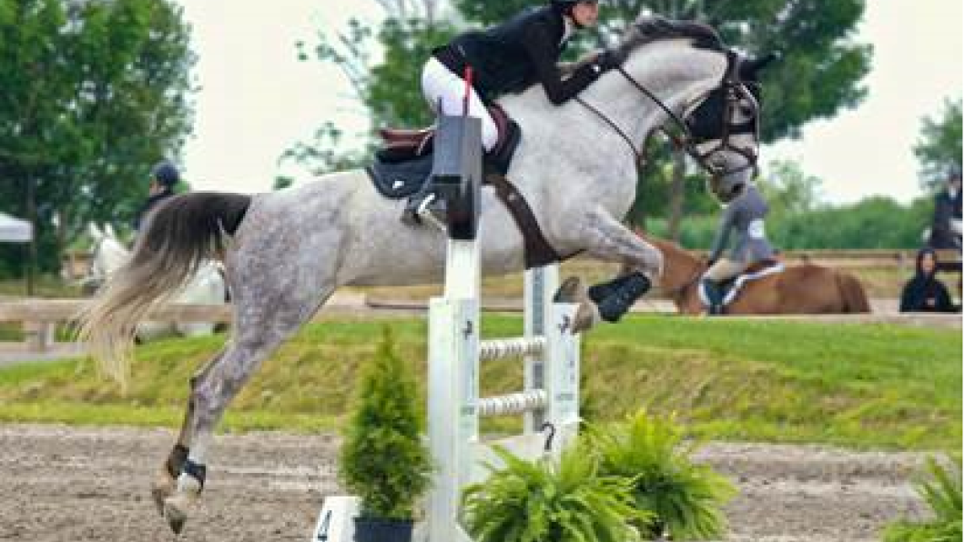Zoe horse jumping.