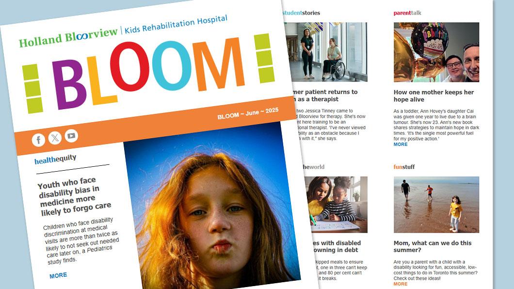 Collage of newsletter images and stories