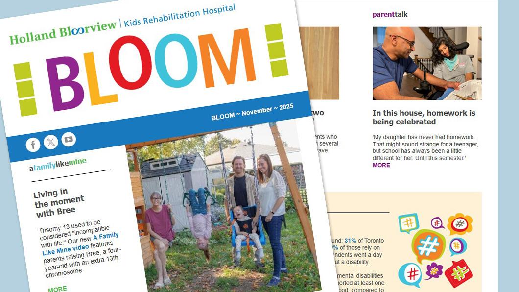 Collage of newsletter images and stories