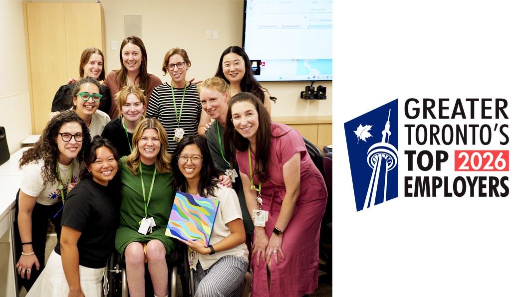 Group of people with the top 2026 TA employer logo