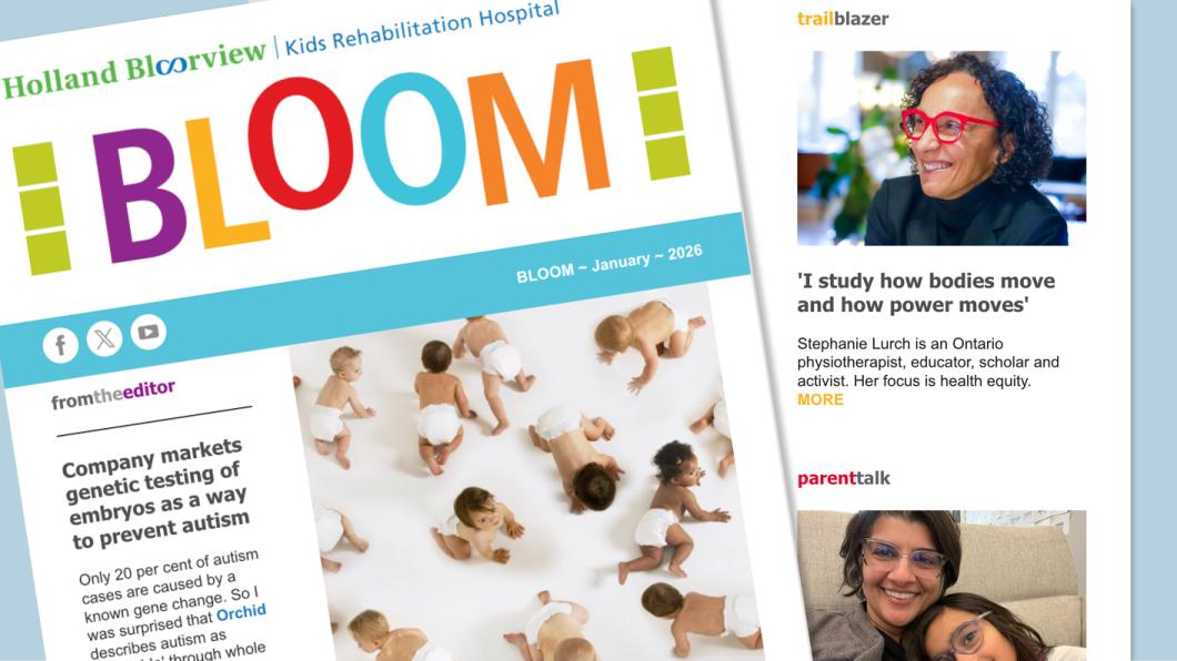 Collage of newsletter images and stories