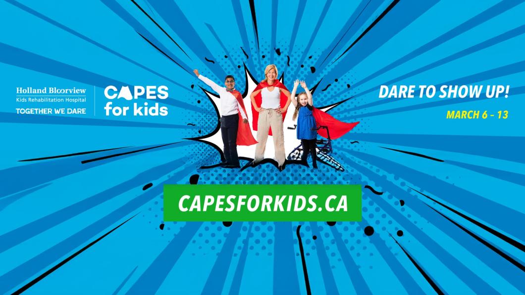 Capes for kids campaign header