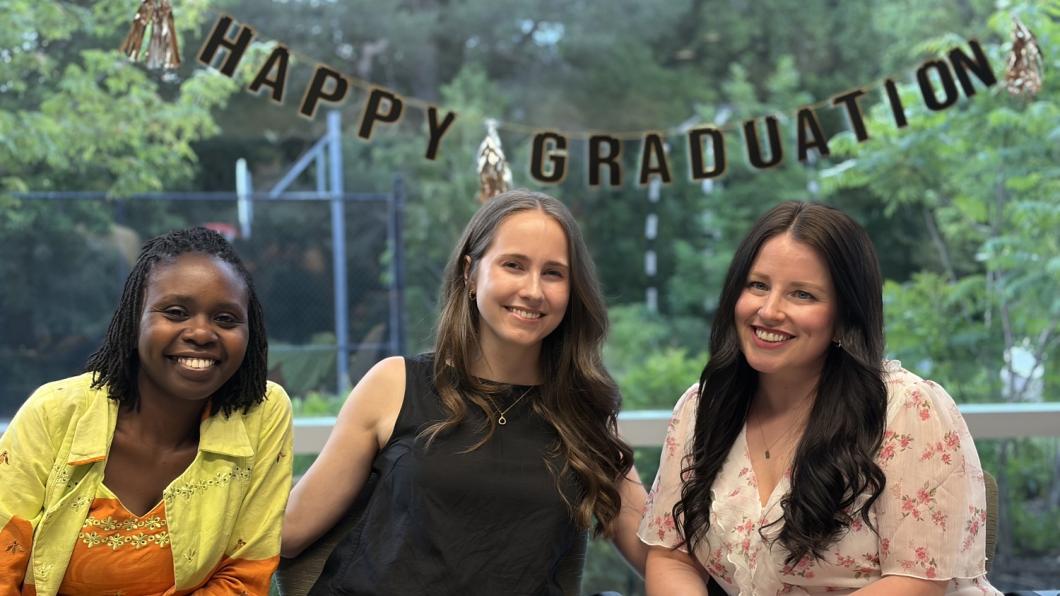 group of residents and fellows celebrating their graduation 
