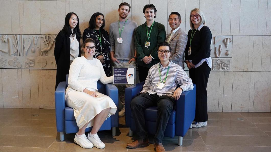 Members of the sustainability, strategy and communications team at Holland Bloorview were responsible for the coordination, implementation and communication of the furniture donation project.