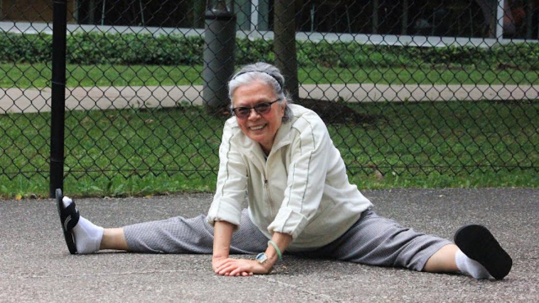 When Bay Luu isn't caring for her grandson, she's exercising