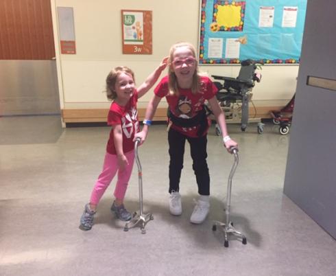 Olivia with her sister Audrina. 