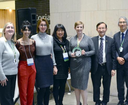 Award recipients at the BRI Symposium. 