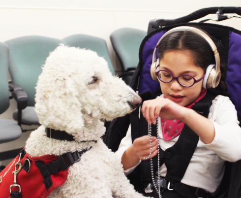 Bella with her dog Kadence. 
