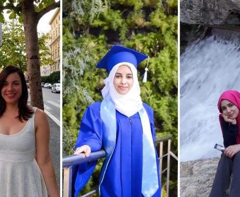 International research trainees pushing the boundaries of childhood disability research: L to R: Daniela Chan-Viquez, Amal Al-saqqaf, Mahya Mirbagheri 