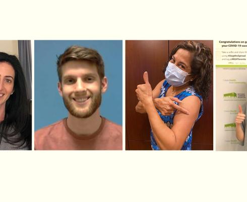 Four staff members who have received COVID-19 vaccine