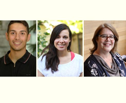 2021 BRITE winners - Brandon Rufino, Daniela Chan-Viquez, Dr. Jessica Brian, and Joanne Wincentak