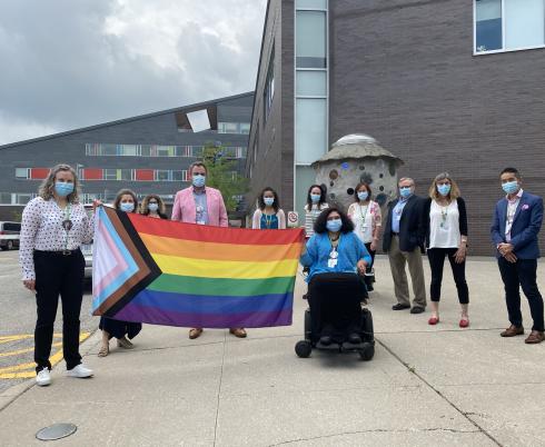 Flag raising ceremony