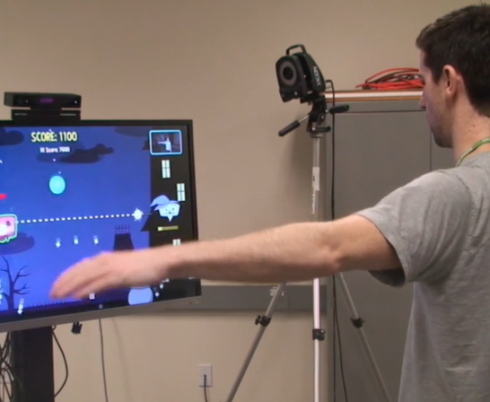 Performing a demo of Botley's Bootle Blast