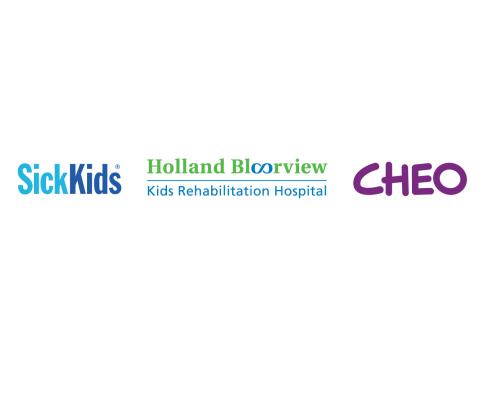 SickKids, CHEO and Holland Bloorview logos